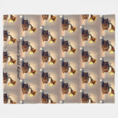 "Heritage Gramophone Sound" Fleecedecke (Vorderseite (Horizontal))