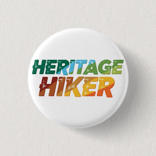 Heritage Hiker, T - Shirt Button (Vorderseite)