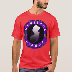 Heritage HipHop Silver NJ-Zeichen T-Shirt
