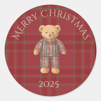 Heritage Holiday Bear Aufkleber