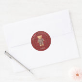 Heritage Holiday Bear Aufkleber (Umschlag)