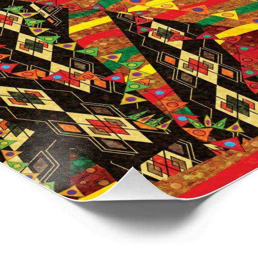 Heritage in Gold – Klimt Inspired Art Poster (Ecke)