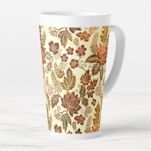 Heritage Kupfer Warmgold Blumenmuster Milchtasse