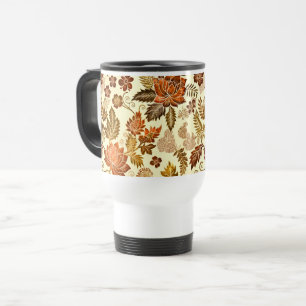 Heritage Kupfer Warmgold Blumenmuster Reisebecher