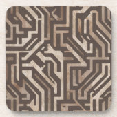 Heritage Luxe (Neutral) Labyrinth Getränkeuntersetzer (Vorderseite)