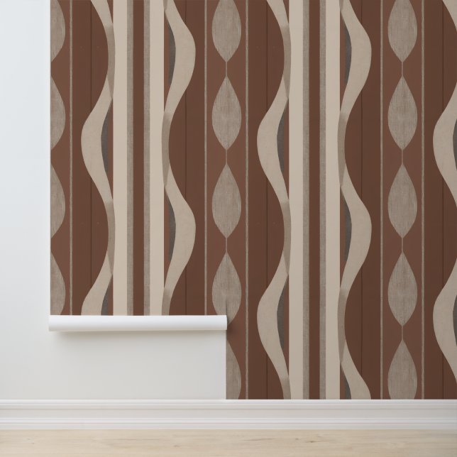 Heritage Luxe No. 2 (Earth + Brown)   Tapete (Anwendung)