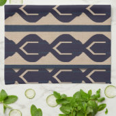Heritage Luxe Nr. 2 (sand + blau) Geschirrtuch (Gefaltet)