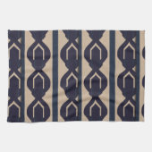 Heritage Luxe Nr. 2 (sand + blau) Geschirrtuch (Horizontal)