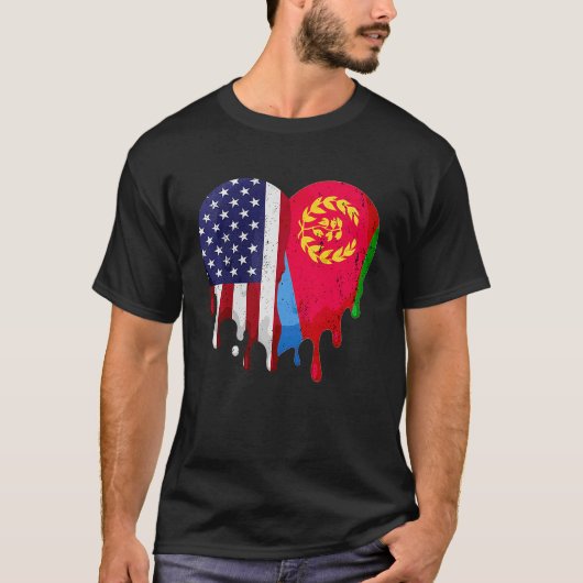 Heritage Month Eritrea Flag Heft T-Shirt (Vorderseite)