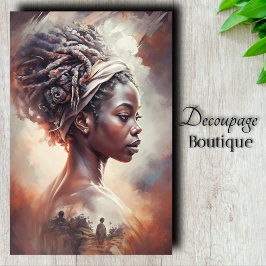 Heritage Queen Decoupage Tissue Paper Seidenpapier