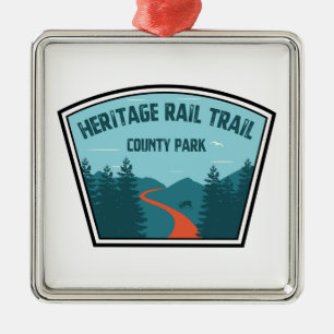 Heritage Rail Trail Landkreis Park Ornament Aus Metall