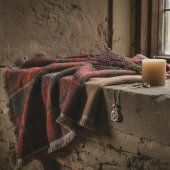 Heritage Red Karo - Warme, Gewebte Tradition Decke