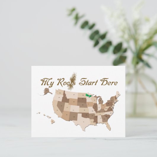 Heritage Roots Postkarte (Stehend Vorderseite)