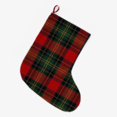 Heritage Tartan Plaid Großer Weihnachtsstrumpf (Vorderansicht (hängend))