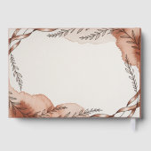 Heritage | Terracotta Wedding Guest Book Rustic Gästebuch (Rückseite)