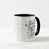 Heritage Thrive Beyond Your Roots Botanical Quote Tasse (VorderseiteRechts)
