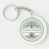 Heritage Tree Roots Family Wiedersehen Schlüsselanhänger (Vorderseite)