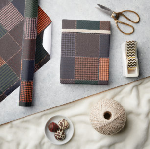 Heritage Tweed Karo Geschenkpapier