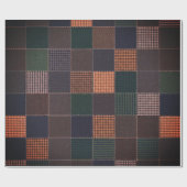 Heritage Tweed Karo Geschenkpapier (Flach)