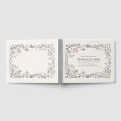 Heritage Victorian Botanical Powder Blue Taupe Gästebuch (Voll)