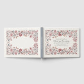 Heritage Victorian Botanical Terracotta Fall Leaf Gästebuch (Voll)