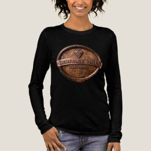 Heritage Vines Napa Valley Wein Fass Langarmshirt Tri-Blend Shirt