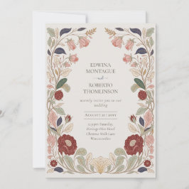 Heritage William Morris Inspired Wedding Einladung