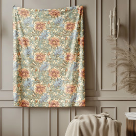 Heritage William Morris Style Raffinierte Touch Fleecedecke