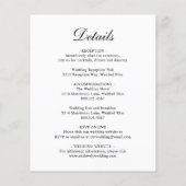 Herkömmliche Einladung zum Hochzeitsfeiern für Mon Flyer (Hinten)