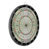 Herkömmliche Farbkombo-Persönliche Regelung Dartscheibe (Vorderseite Links)