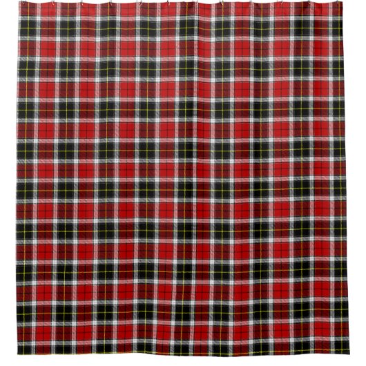 Herkömmlicher Macpherson Clan Kariert Tartan Duschvorhang (Vorderseite)