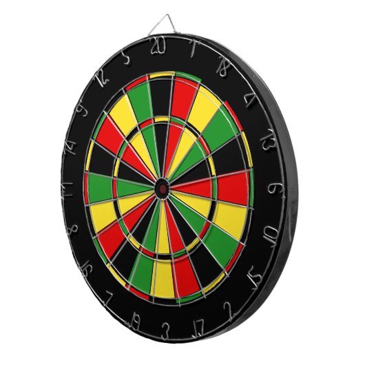 Herkömmliches Rasta-Dartboard Dartscheibe (Vorderseite rechts)