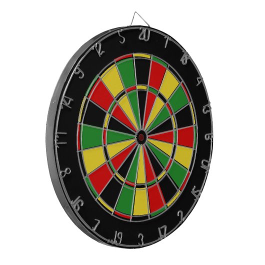 Herkömmliches Rasta-Dartboard Dartscheibe (Vorderseite Links)