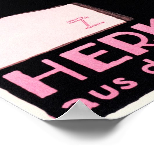 HERKULES BIER Ludwig Hohlwein German Sachplakat Poster (Ecke)