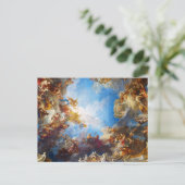 Herkules Deckenmalerei im Schloss Versailles Postkarte (Stehend Vorderseite)