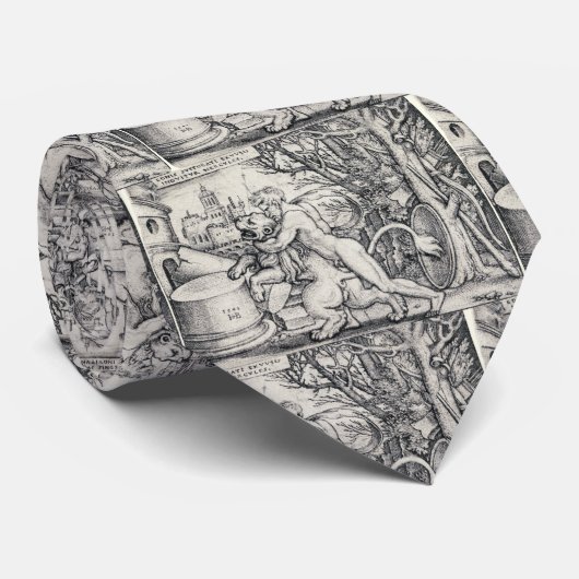 Herkules, der die Nemeische Löwe tötet Krawatte (Gerollt)