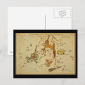 Herkules (Heracles) und Corona Borealis Postkarte (Vorne/Hinten)