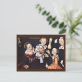 Herkules in Omphale von Lucas Cranach der Ältere ( Postkarte (Stehend Vorderseite)