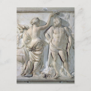 Herkules Krönt von Ruhm, 1671 Postkarte