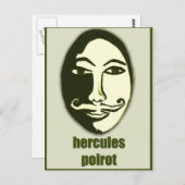 Herkules Poirot Postkarte (Vorne/Hinten)