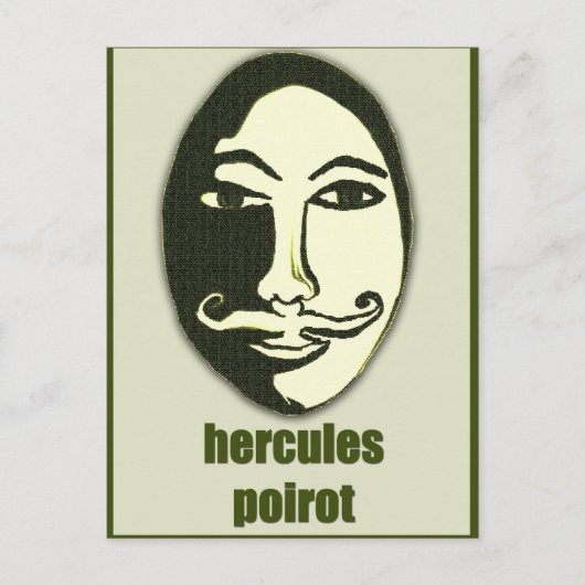 Herkules Poirot Postkarte (Vorderseite)