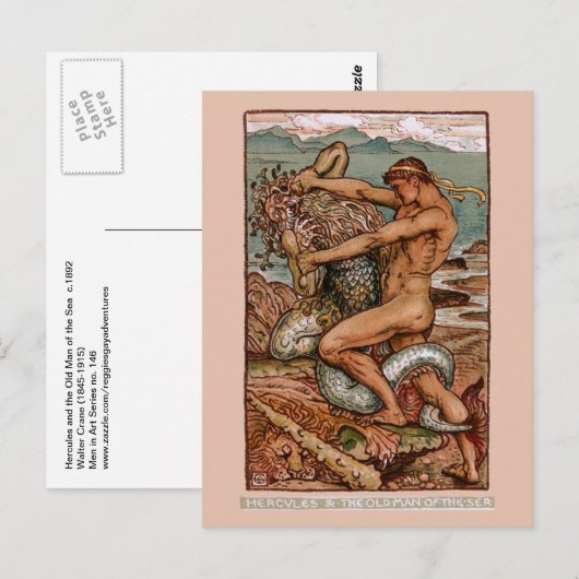 Herkules Postkarte (Vorne/Hinten)