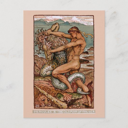 Herkules Postkarte (Vorderseite)