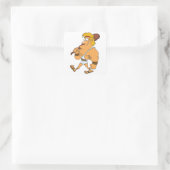 Herkules Quadratischer Aufkleber (Tasche)