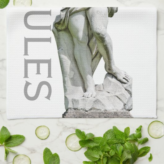 Herkules Statue Handtuch (Gefaltet)