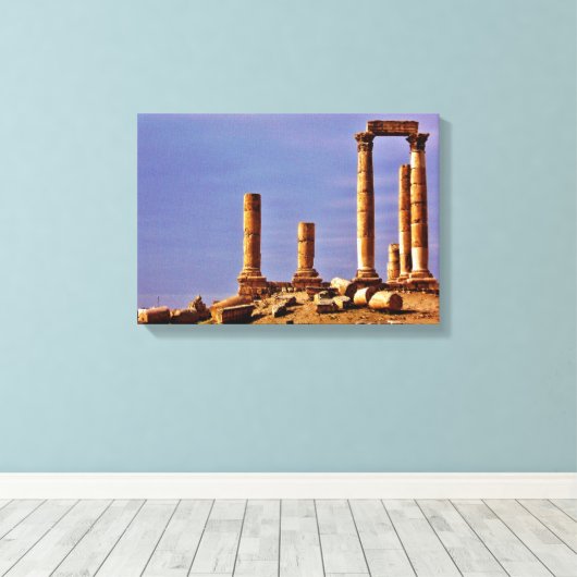 Herkules-Tempel Leinwanddruck (Insitu (Holzboden))