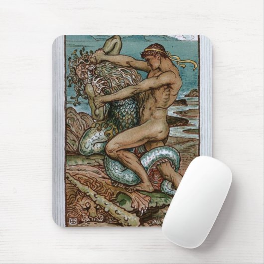Herkules u. der alte Mann des Meeres Mousepad (Mit Mouse)