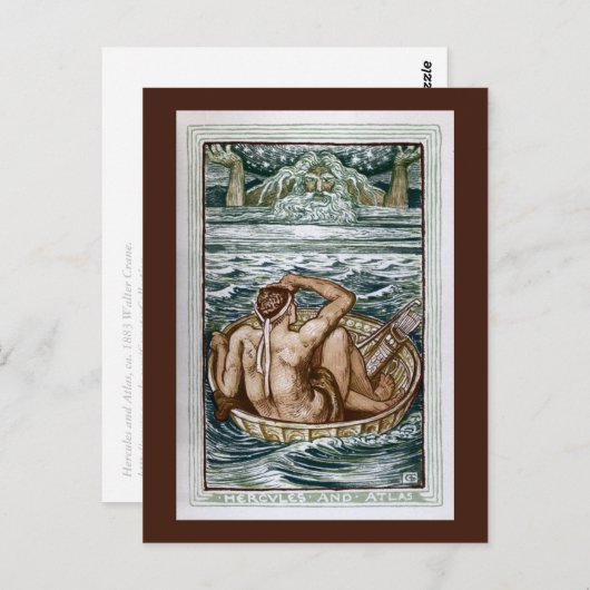 Herkules und Atlas Postkarte (Vorne/Hinten)