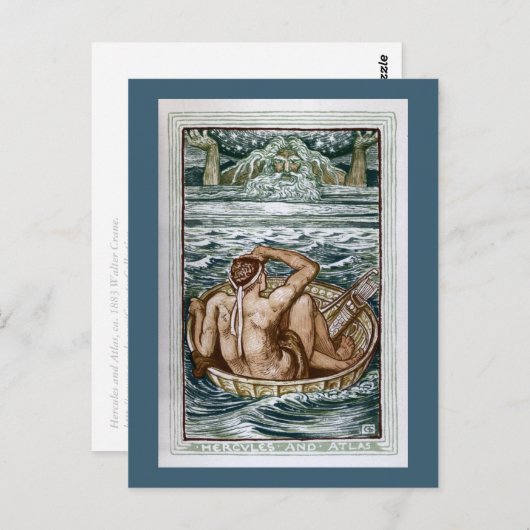 Herkules und Atlas Postkarte (Vorne/Hinten)