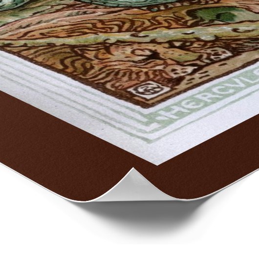 Herkules und der alte Mann des Meeres Poster (Ecke)